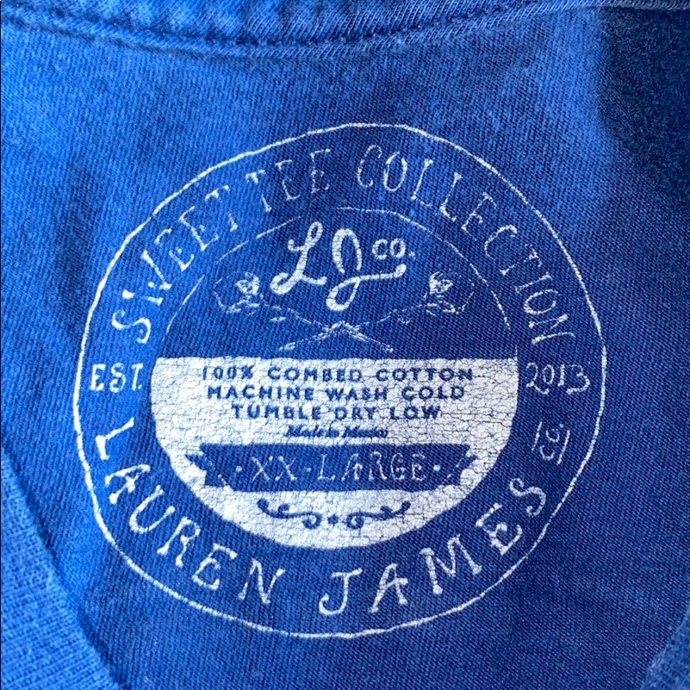 Lauren James blue long sleeve shirt